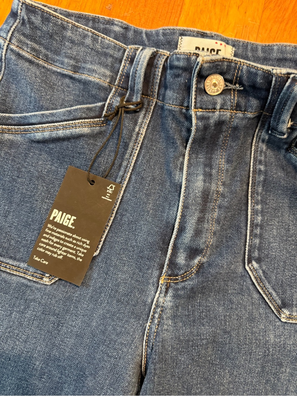 PAIGE Anessa Wide Leg Jeans - Picture 6 of 9